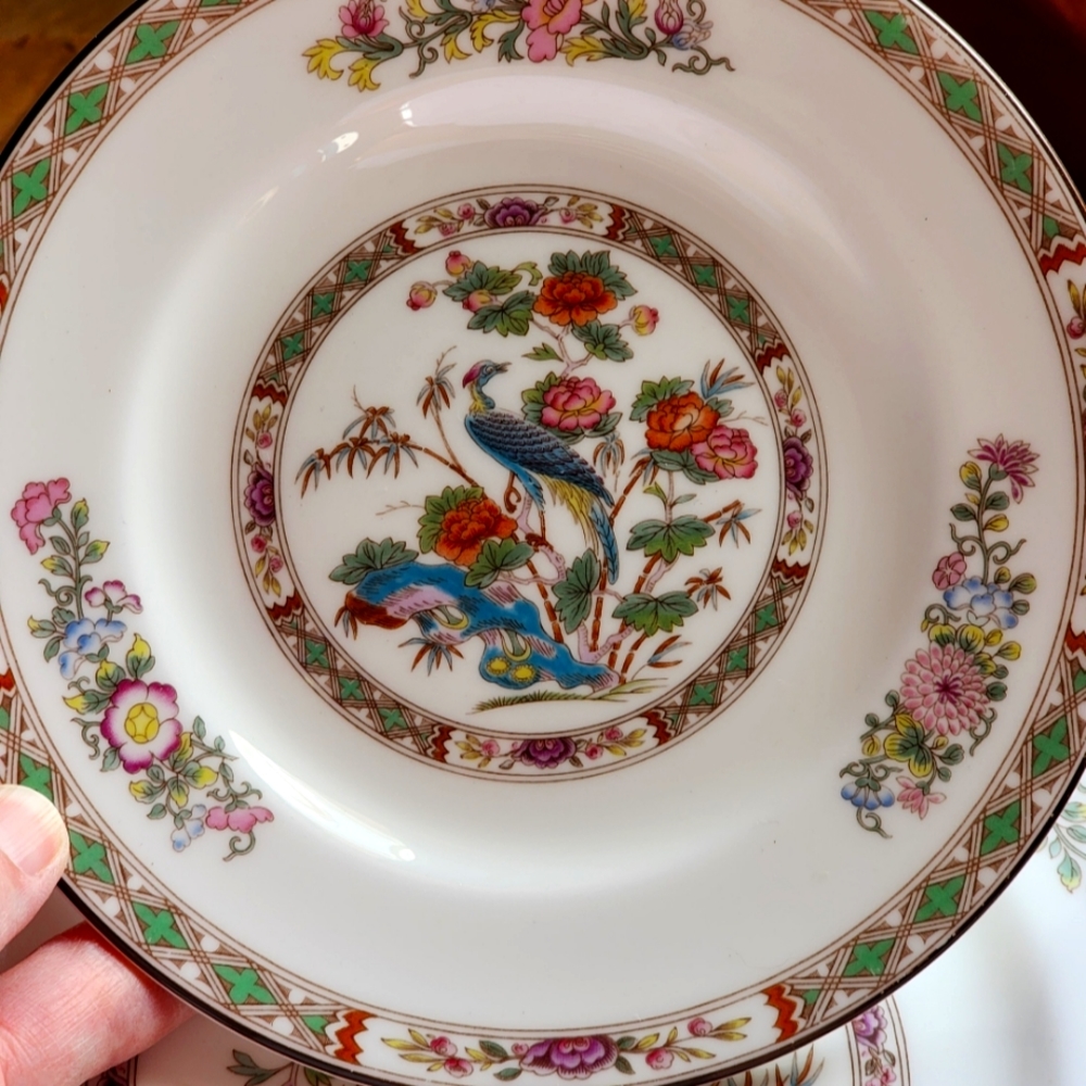 Wedgewood Kutani Crane Bone China Bread and butter plates